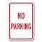 Signmission No Parking Sign 12inx18in Heavy Gauge Alum Signs, 18" L, 12" H, A-1218 No Parking Signs - No Parking A-1218 No Parking Signs - No Parking - alternate 1
